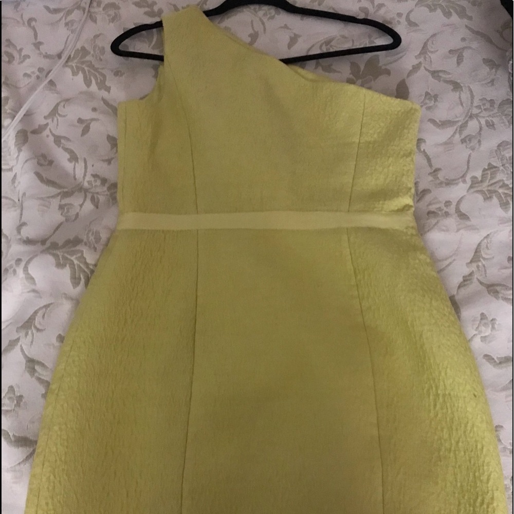 Yellow dress halston